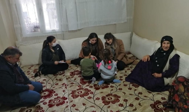 Başkan Ekinci'nin eşi , şehir ailelerini ziyaret etti
