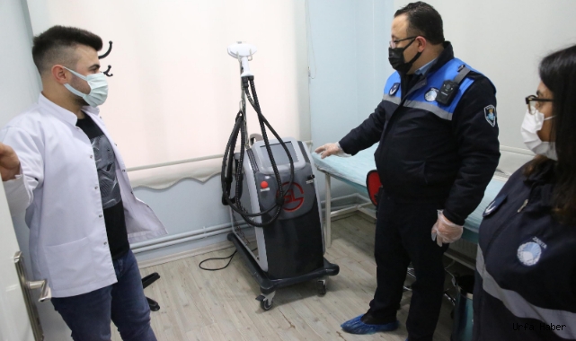 Haliliye'de güzellik merkezleri denetlendi