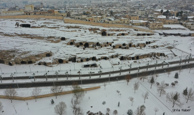 Şanlıurfa’dan kar manzaraları