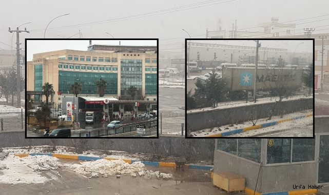 Urfa yağmur ve kara teslim oldu!