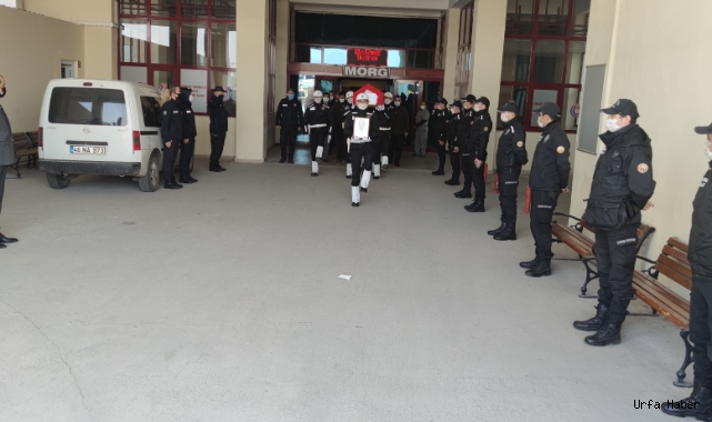 Görevi başında ölen polis memuru dualarla memleketi Şanlıurfa'ya gönderildi