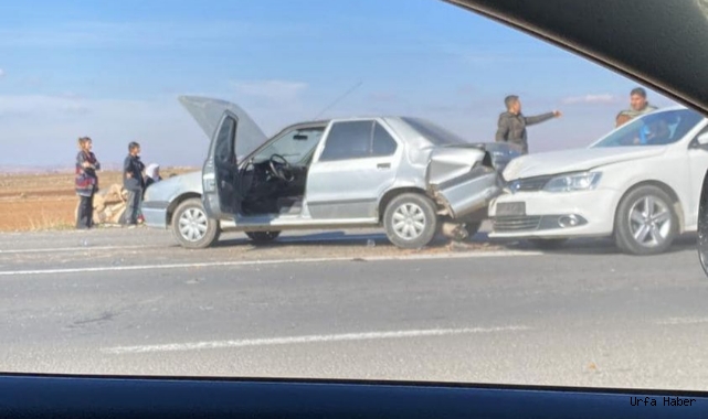 Şanlıurfa’da iki otomobil çarpıştı