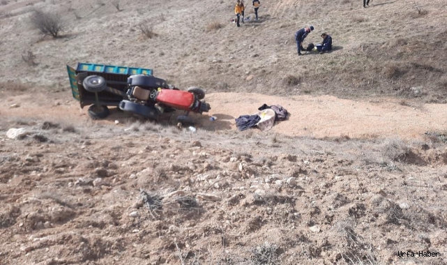 Urfa'da feci kaza: Devrilen traktörün altında kaldı