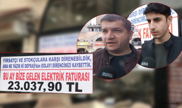 Urfa'da restorana gelen elektrik faturasına pankartlı tepki: Direncimizi kaybettik