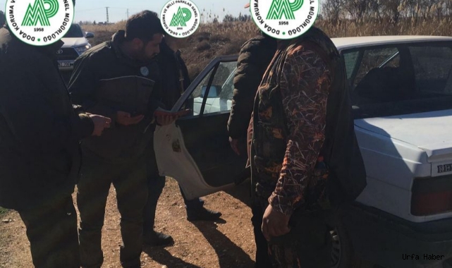 Urfa'da usulsüz  yollarla av yapan 4 kişiye ceza!