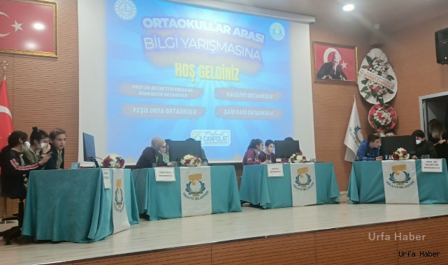 Haliliye'de bilgi yarışması! 4 okul final heyecanı yaşıyor
