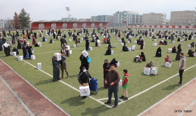 Urfa’da ramazan öncesi binlerce aileye yardım!