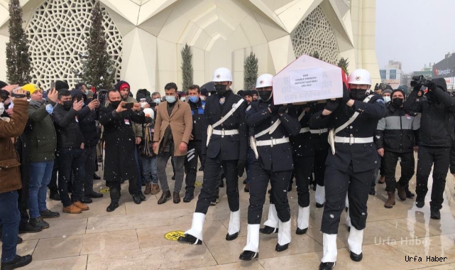 Urfa’da şehit edilen Komiser Yardımcısı son yolculuğuna uğurlandı