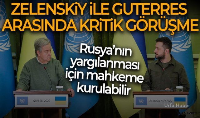 Zelenskiy: 'Rusya'nın yargılanması için özel uluslararası mahkeme kurulmasını görüştük'