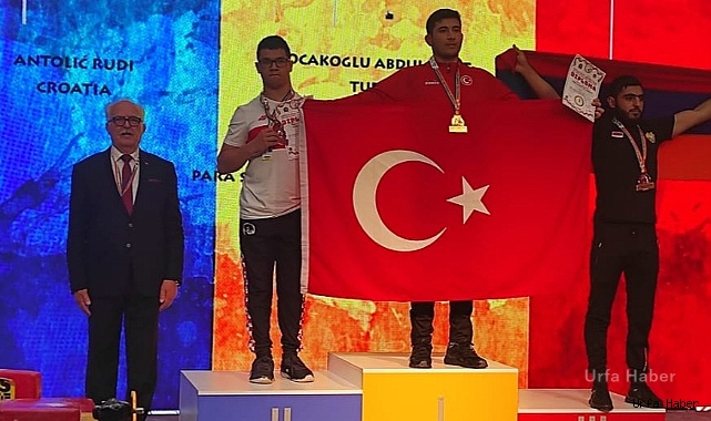 Haliliyeli sporcu ay yıldızlı bayrağı Romanya’da dalgalandırdı