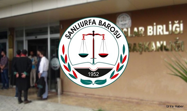 Şanlıurfa Barosundan sözlü saldırıya uğrayan avukata destek!