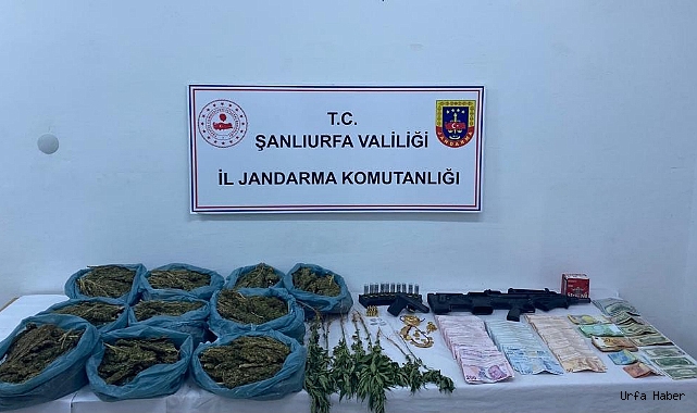 Suruç'ta silah ve uyuşturucu operasyonu: 3 gözaltı