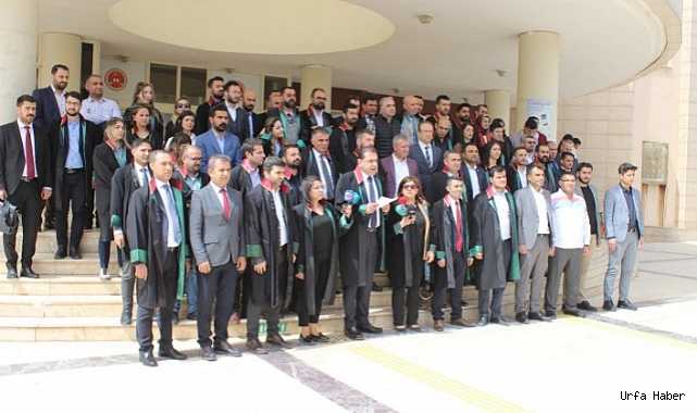 Urfa Barosu’ndan Adliye Önünde Açıklama!