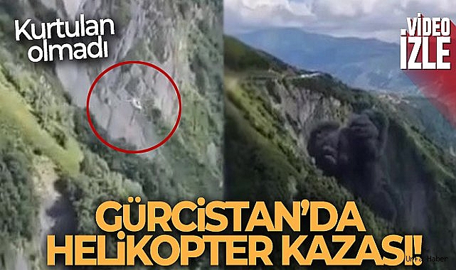Gürcistan'da helikopter dağlık alana düştü: 8 ölü