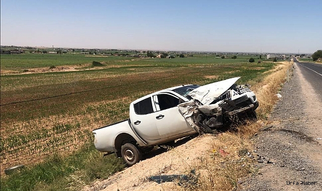 ŞANLIURFA'DA TRAFİK KAZASI: 2 YARALI