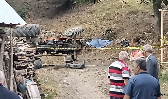5 METRE YÜKSEKLİKTEN DÜŞEN TRAKTÖRÜN ALTINDA KALAN KADIN HAYATINI KAYBETTİ