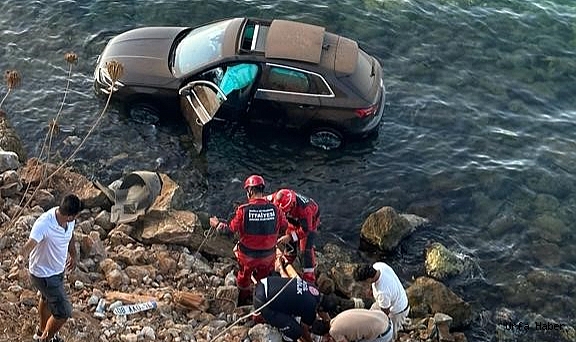 Cip denize düştü: 1 yaralı