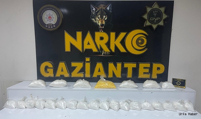 GAZİANTEP'TE 14 KİLOGRAM METAMFETAMİN ELE GEÇİRİLDİ, 2 ŞAHIS TUTUKLANDI