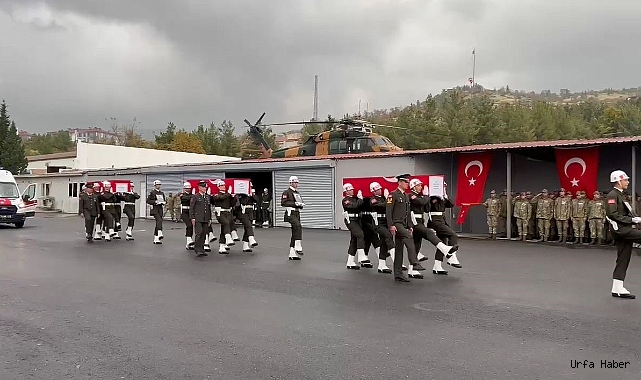 ŞEHİTLER, ŞIRNAK’TA DÜZENLENEN TÖRENLE MEMLEKETLERİNE UĞURLANDI