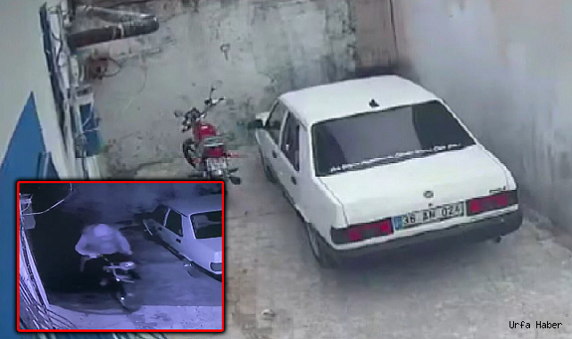 MOTOSİKLET HIRSIZLIĞI KAMERADA