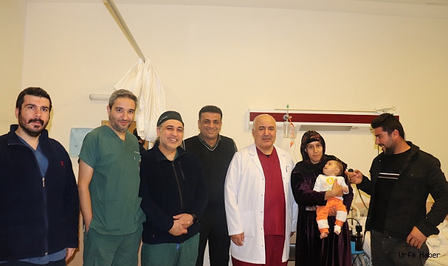 4 aylık bebek Harran Üniversitesi Hastanesi’nde sağlığına kavuştu