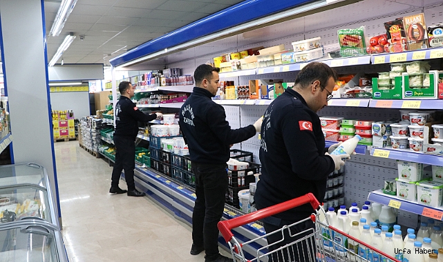 HALİLİYE BELEDİYESİNDEN MARKETLERE ETİKET DENETİMİ