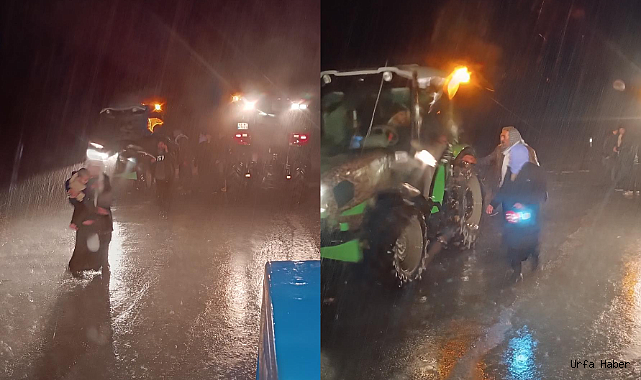 SİVEREK’TE SELE KAPILAN ARAÇTA MAHSUR KALAN 5 KİŞİ KURTARILDI