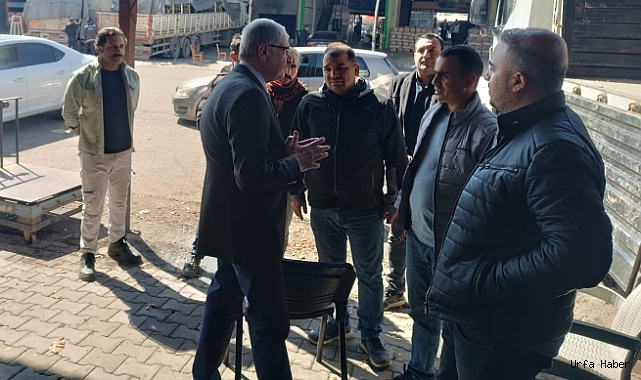VEDAT DOĞAR, ŞUTİM HAL PAZARI ESNAFININ SORUNLARINI DİNLEDİ.