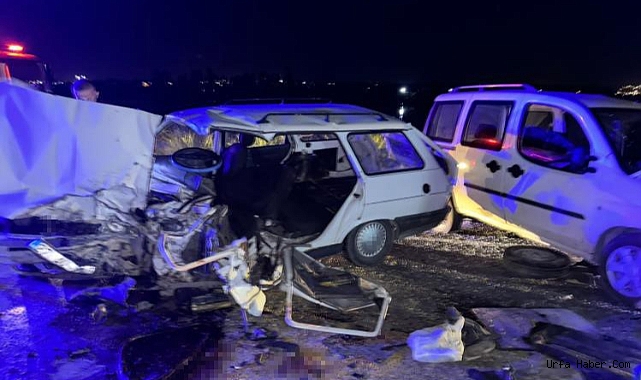 ŞANLIURFA'DA FECİ KAZA: 1 ÖLÜ, 2'Sİ AĞIR 5 YARALI