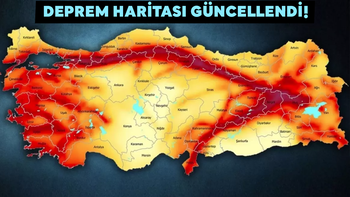 Deprem Haritası Güncellendi!