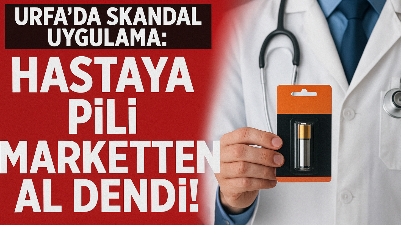 Urfa’da Skandal Uygulama: Hastaya Pili Marketten Al Dendi!