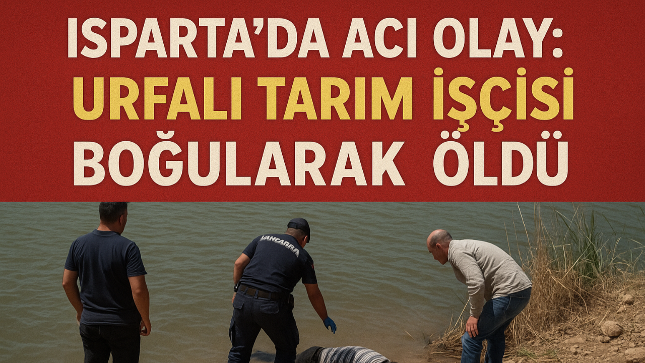Isparta’da Acı Olay: Urfalı Tarım İşçisi Boğularak Öldü