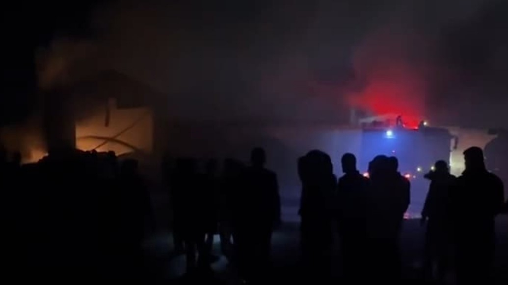 Lastik Deposunda Korkutan Yangın !