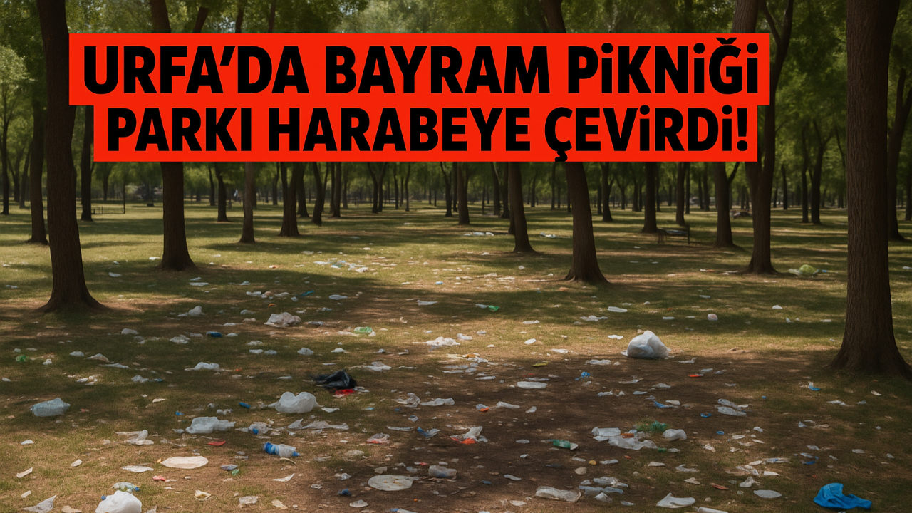 Urfa’da Bayram Pikniği Parkı Harabeye Çevirdi!
