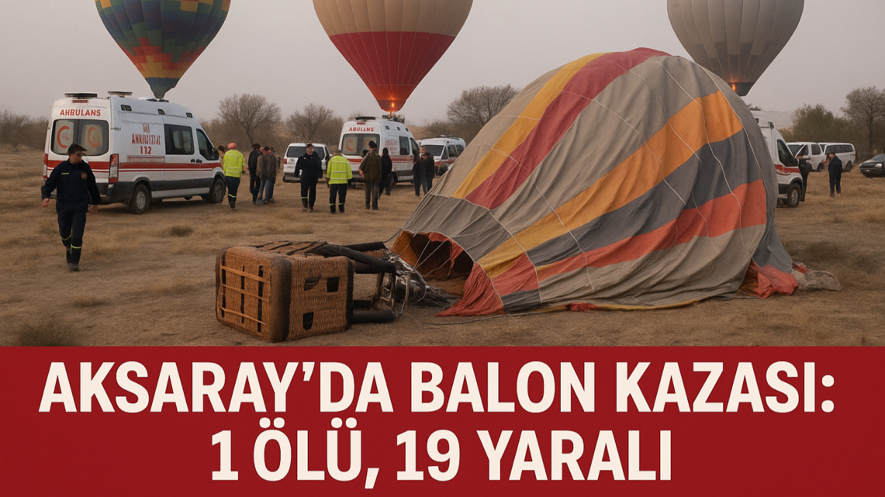 Aksaray’da Balon Kazası: 1 Ölü, 19 Yaralı