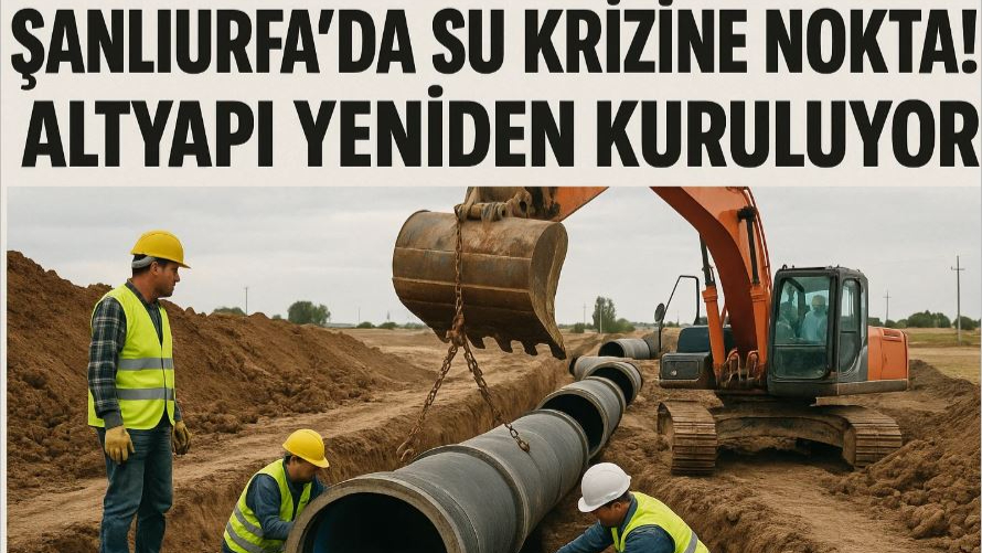 Şanlıurfa’da Su Krizine Nokta! Altyapı Yeniden Kuruluyor