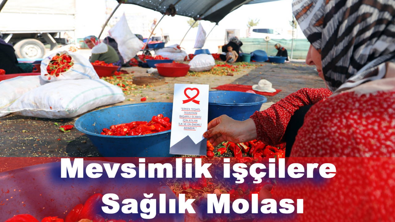 Mevsimlik İşçilere Sağlık Molası
