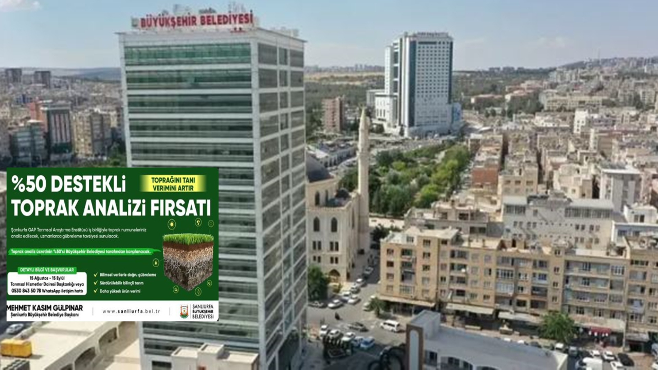 Şanlıurfa Büyükşehir'den  Çiftçiye Altın Fırsat!