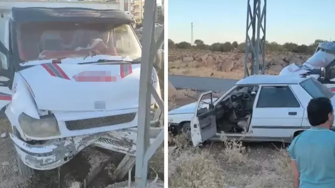 Şanlıurfa'da Araçlar Çarpıştı, 2 Kişi Yaralandı