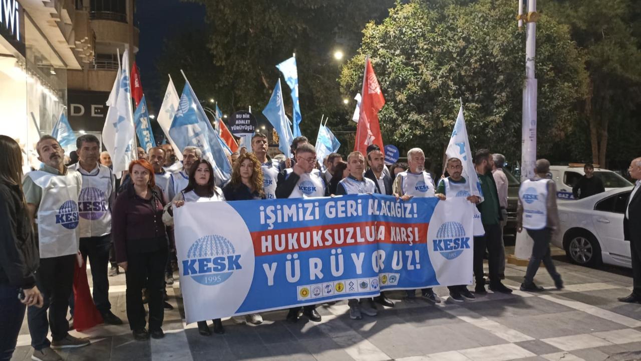 KESK’in Adalet Yürüyüşü Şanlıurfa’da Devam Etti