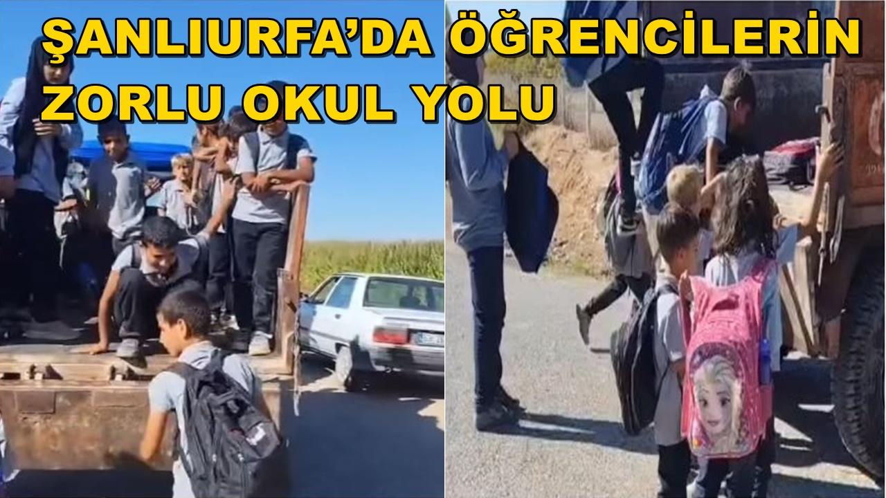 Şanlıurfa’da Öğrencilerin Zorlu Okul Yolu!