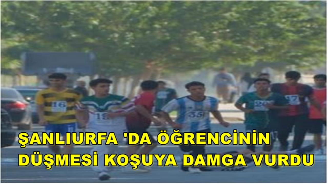Şanlıurfa 'da Öğrencinin Düşmesi Koşuya Damga Vurdu