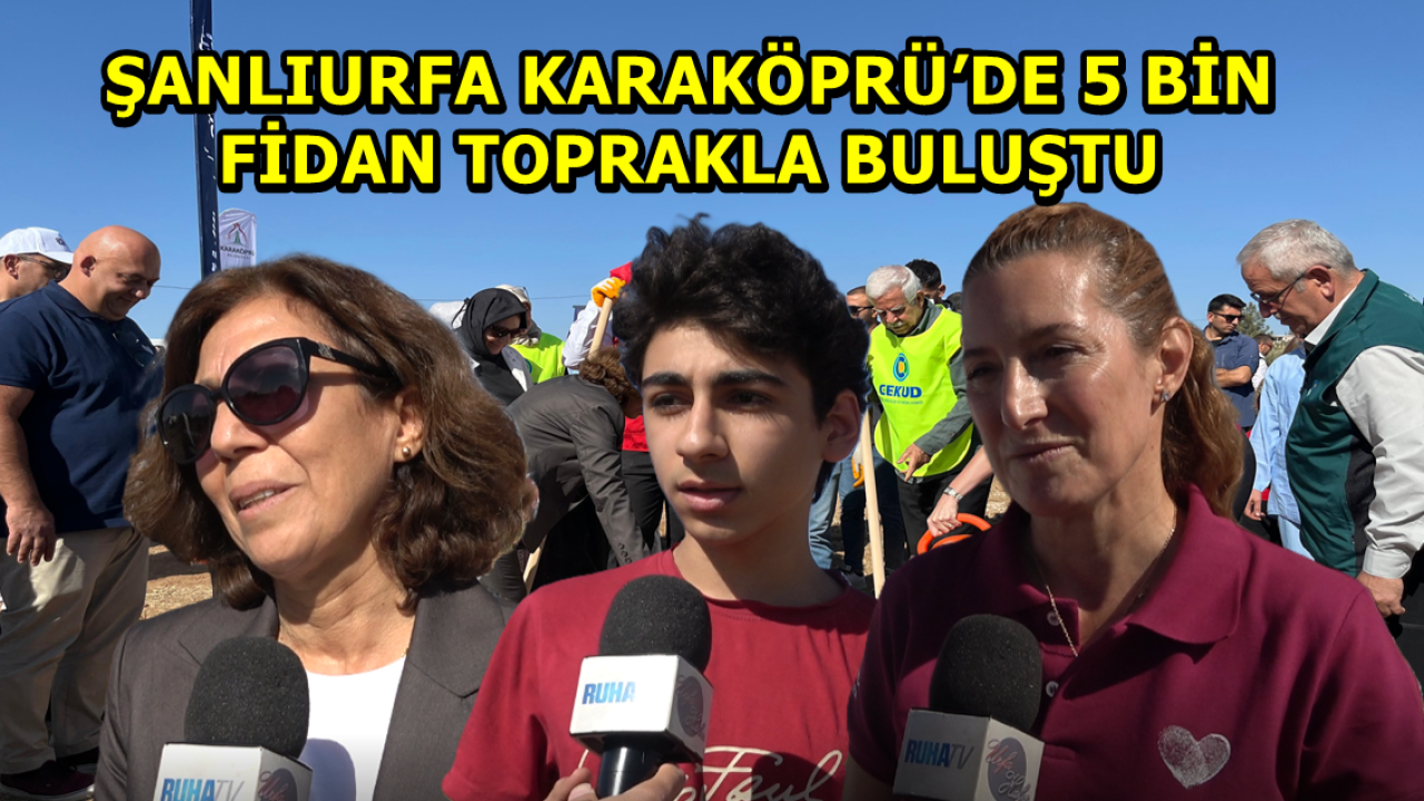 Şanlıurfa Karaköprü’de 5 Bin Fidan Toprakla Buluştu