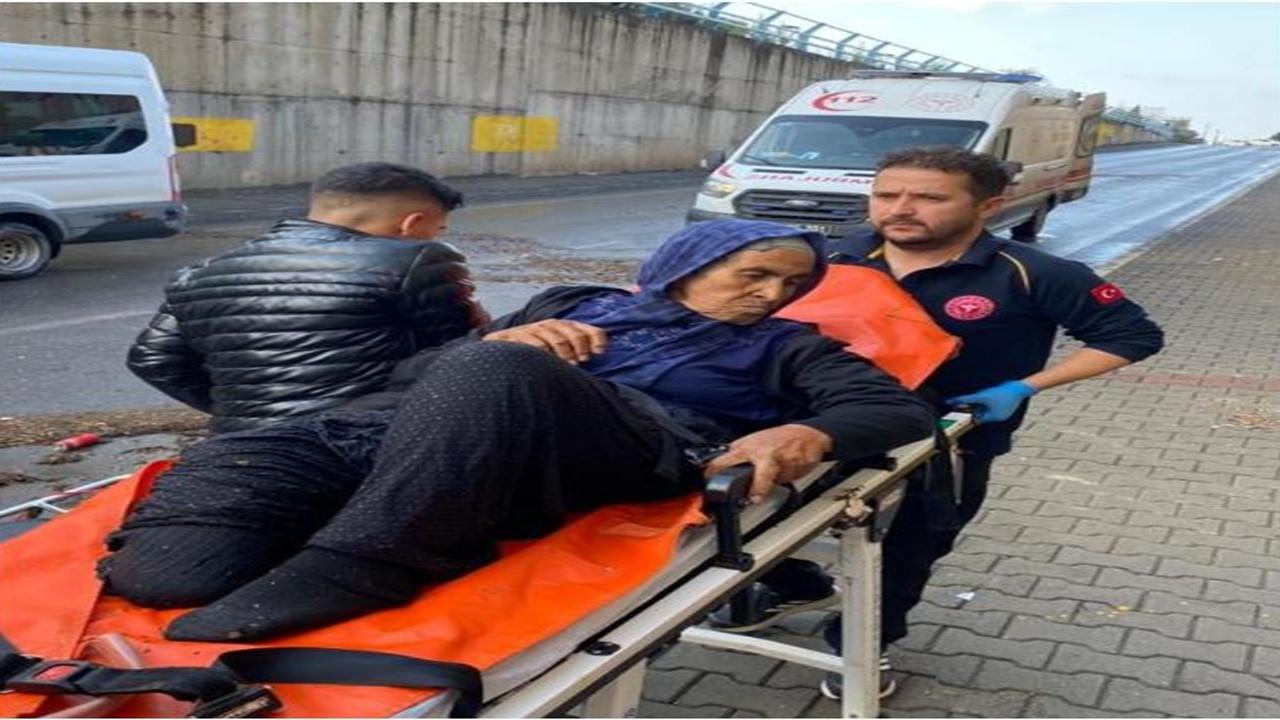Yaşlı Kadın Saniyelerle Ölümden Döndü