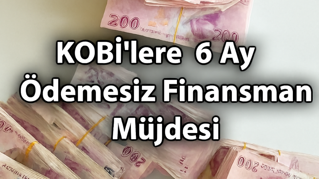 KOBİ’lere 6 Ay Ödemesiz Finansman Müjdesi
