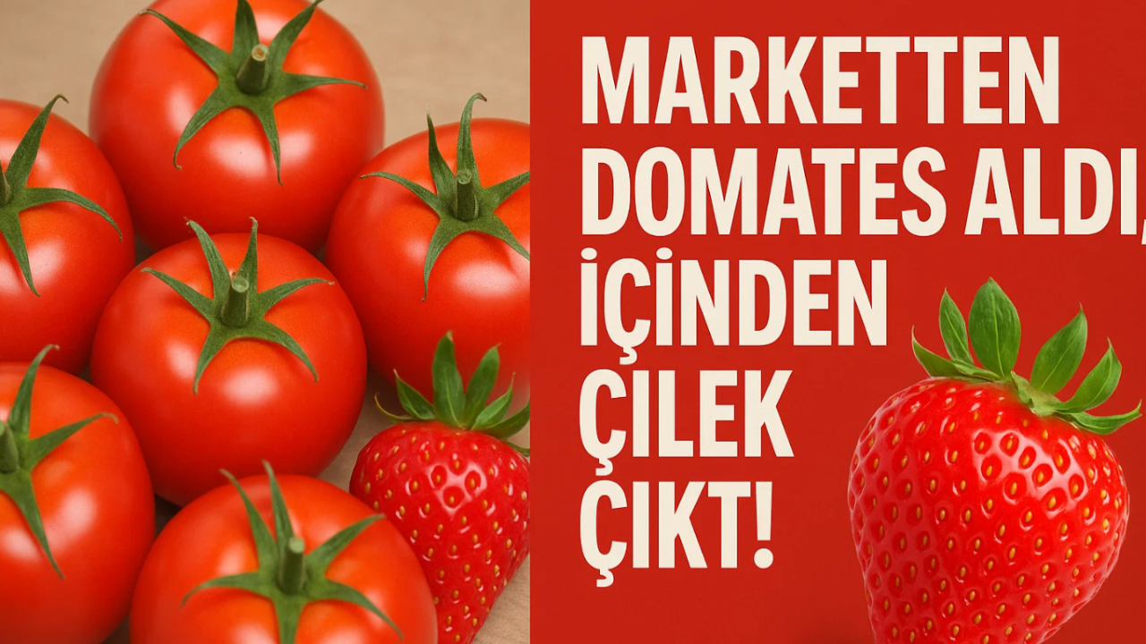 Marketten Domates Aldı, İçinden Çilek Çıktı!