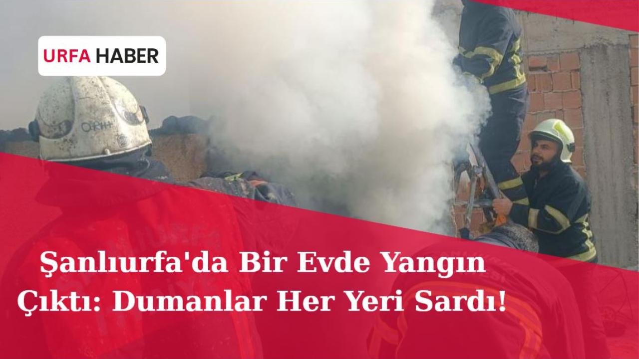 Şanlıurfa'da Bir Evde Yangın Çıktı: Dumanlar Her Yeri Sardı!