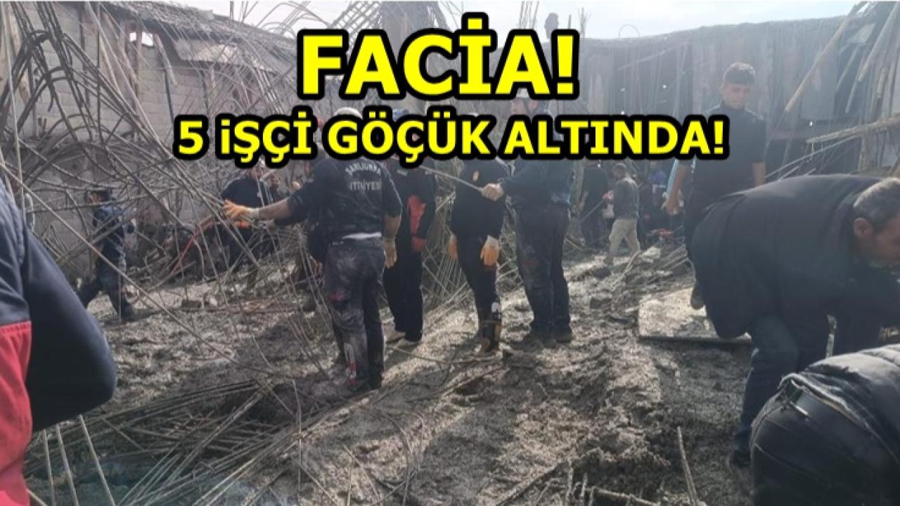 Şanlıurfa’da İnşaat Göçtü: 5 İşçi Enkaz Altında!