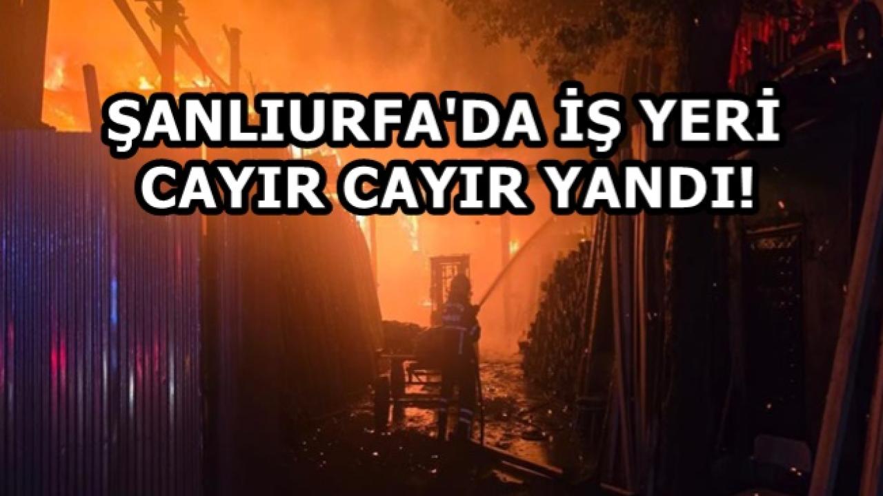 Şanlıurfa'da İş Yerindeki Yangın Yürekleri Ağza Getirdi!