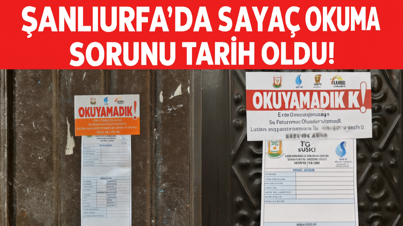 Şanlıurfa'da Sayaç Okuma Sorunu Tarih Oldu!